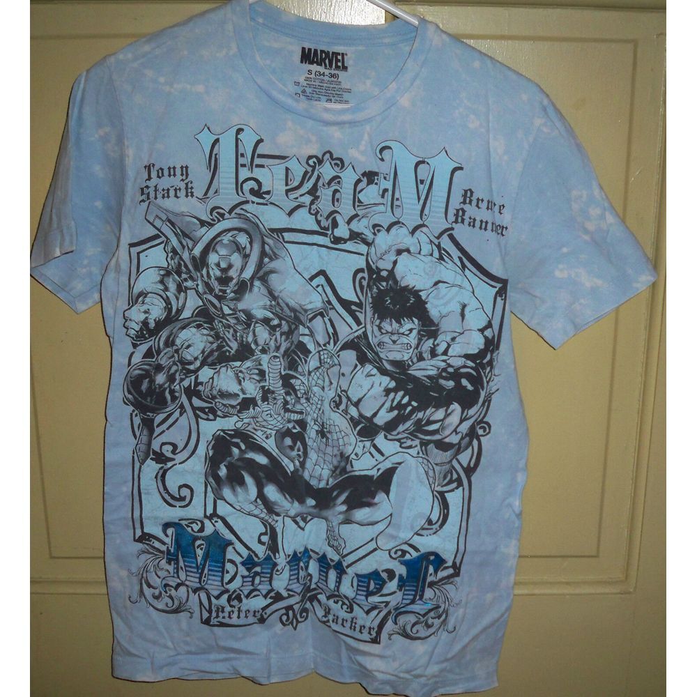 Marvel Comic Characters T Shirt Size‎ Small